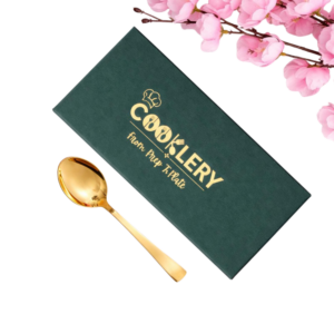 gold stainless steel tea spoon set of 6 pcs ( 14cm teaspoon) with gift box