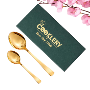 tea & treat signature set 12 pcs ( tea spoon 14cm, large 19cm ) with gift box