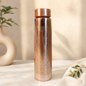 Copper Water Bottle 1 Litre | Tower | 100% Copper, BPA Free & Leak Proof